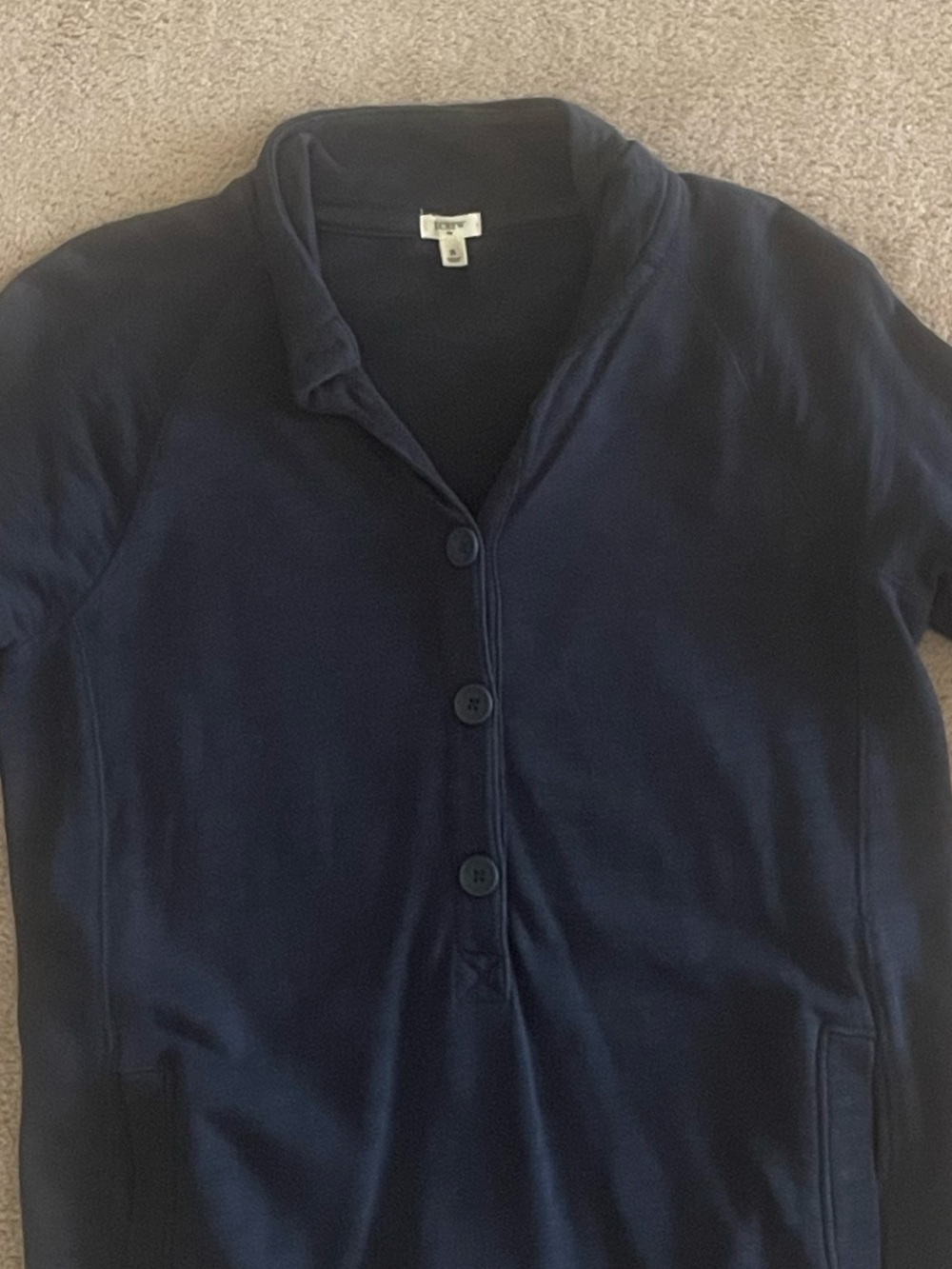 J. Crew Dark Navy Knit Crewneck Sweater